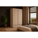 Home365 Kledingkast Crotone - Taupe - 2-Deurs met Lade