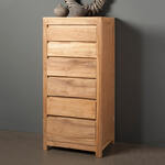 Tower Living Ladekast Corona Teak met 5 laden - Bruin