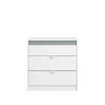 Ladekast Bobby - wit - 80x78,5x40,5 cm - Leen Bakker