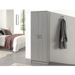 Kast RAYMOON 3 deuren 120 cm (linnenkast) grijs