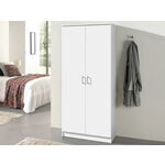 Kast RAYMOON 2 deuren 80 cm (linnenkast) wit
