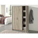 Kast RAYMOON 3 deuren 120 cm (garderobekast) sonoma