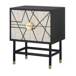 ZILT Nachtkastje Tawna MDF, Met 3 laden - Beige