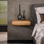 LifestyleFurn Nachtkastje Shellina Acaciahout, Met 1 lade - Massief acacia naturel