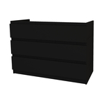 Onderkast BWS Jupiter 120cm 3 Lades Zwart