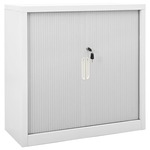 Roldeurkast 90x40x90 cm staal wit
