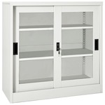 Roldeurkast 90x40x90 cm staal antracietkleurig