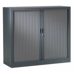 Roldeurkast 90x40x90 cm staal grijs
