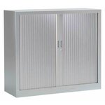 Roldeurkast 90x40x90 cm staal wit