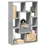 Kamerscherm / boekenkast 102x29x103,5 cm bewerkt hout zwart