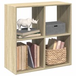 Kamerscherm / boekenkast 69,5x29x69,5 cm bewerkt hout wit