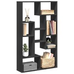 Kamerscherm / boekenkast 69,5x29x69,5 cm bewerkt hout zwart