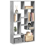 Kamerscherm / boekenkast 69,5x29x103,5 cm bewerkt hout zwart