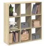 Kamerscherm / boekenkast 102x29x103,5 cm hout bruin eikenkleur