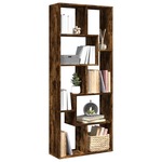 Kamerscherm / boekenkast 69,5x29x137,5 cm hout betongrijs