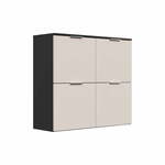 Schoenenkast Moon Creme 93 cm
