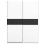 Schuifdeurkast Genua - eikenkleur/antraciet - 204x200x60 cm - Leen Bakker