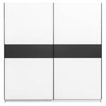 Schuifdeurkast Genua - wit/eikenkleur - 204x200x60 cm - Leen Bakker