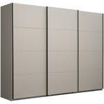 Schuifdeurkast Genua - antraciet/eikenkleur - 204x200x60 cm - Leen Bakker