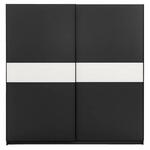 Schuifdeurkast Genua - antraciet/eikenkleur - 204x122x60 cm - Leen Bakker