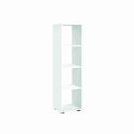 Vakkenkast Camiel Wit - 37x33x139 cm