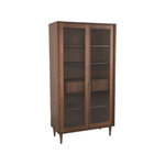 LABEL51 Vitrinekast Jule - Naturel - Eiken - 100 cm
