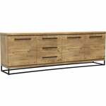 Dressoir Keukenkast met Stopcontacten 4 Kasten Grote Lade Servieskast Hoge Buffetkast voor Woonkamer Eetkamer 100 x 40 x 181 cm