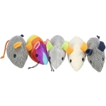 TRIXIE KATTENSPEELGOED MUIS PLUCHE STOF MET CATNIP 8 CM 72 ST