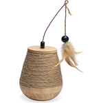 Designed by Lotte Tuimel Mae - Kattenspeelgoed - Hout - 15x15x18 cm