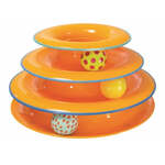 Designed by Lotte Speeltoren Mia - Kattenspeelgoed - Hout - Bruin - 26x26x14,5 cm