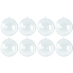 28x stuks kleine kunststof kerstballen parelmoer donkerrood en wit 3 cm