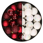 Hobby/diy kerstballen - 10x - transparant - D5 cm - kunststof