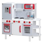 Kinderspeelkeuken hout met 38-pcs. accessoires