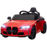 AIYAPLAY 12V Kinderelektrische Auto met LED-verlichting, Muziek, Claxon, voor Kinderen van 3-5 Jaar, Grijs