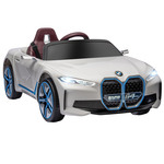HOMCOM elektrische kinderauto, kindertractor met afstandsbediening, veilig en snel, max. 6 km/u, 12V batterij, groen, zwart | Aosom.nl