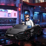 HOMCOM elektrische kinderauto, veilig kindervoertuig voor 3-8 jaar, met MP3-speler, eenvoudig te besturen, 110 x 65 x 45 cm, geel | Aosom.nl