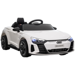 AIYAPLAY Elektrische kinderauto, voor 3-5 jaar tot 25 kg, zachte aandrijving, bestuurbaar, met claxon, 105 x 60 x 40 cm, Grijs | Aosom.nl
