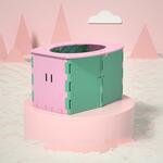 MBK00035 Kinderauto Opvouwbaar Toilet (Camellia Pink)