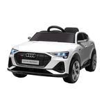 HOMCOM elektrische kinderauto 2 rijmodi, muziekfunctie, 3-5 jaar, tot 25 kg, met afstandsbediening, 108 x 62 x 40 cm, wit | Aosom.nl
