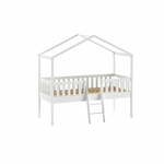 Huisbed Bibi Grenen Wit 90x200 cm - Met ladder