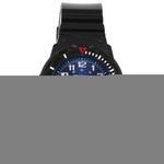 Coolwatch CW.370 Kinderhorloge kunststof/siliconen zwart-blauw 32,7 mm