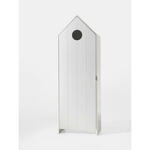 Kledingkast Milou 2-deurs - wit/eiken - 200x130x56,5 cm - Leen Bakker