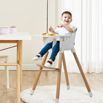 vidaXL Kinderstoel met blad 3-in-1 verstelbaar blauw en groen