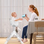 Kinderstoel Evolu 2 + veiligheidsbeugel CHILDHOME natuurlijke transparantie