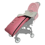 vidaXL Kinderwagen dubbel staal rood en zwart