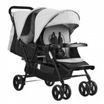 Naturkind kinderwagen met comfortwielen, antraciet Maat: