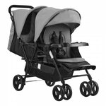 Naturkind kinderwagen met comfortwielen, zwart Maat: