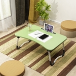 W-leg type verstelbare opvouwbare Laptop Bureau met anti-slip mat & kaartsleuf (groen)
