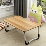 W-leg type verstelbare opvouwbare Laptop Bureau met anti-slip mat (hout)
