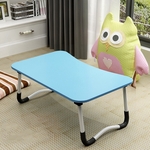 W-leg type verstelbare opvouwbare Laptop Bureau met anti-slip mat (blauw)